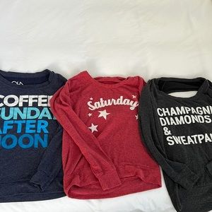 Lot of 3 chaser sweatshirts size small